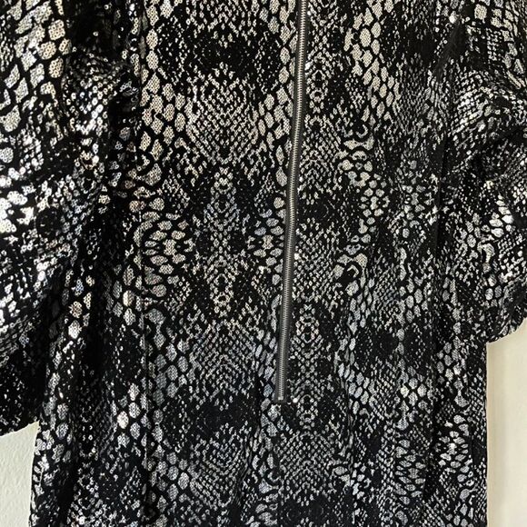 Midnight Velvet Plus Size Sequin Shift Dress - Picture 6 of 8